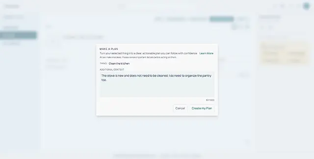 Neuralist screen for when something actually needs to get done